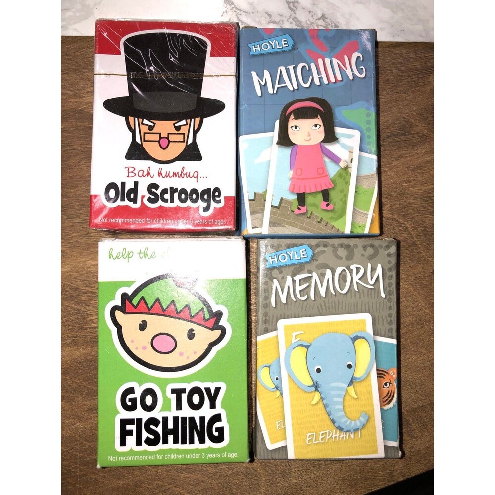 Set of 4 Memory card games